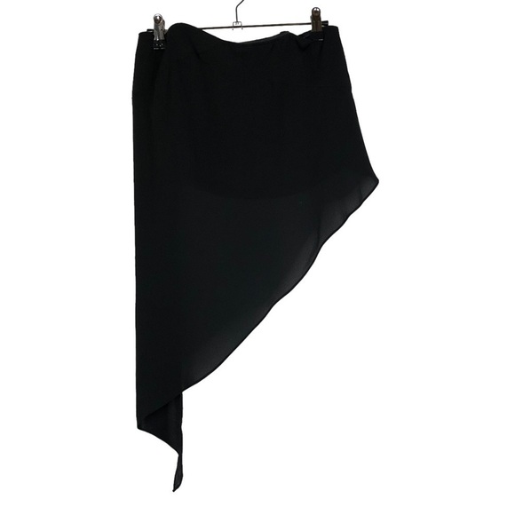 Express Black Asymmetrical Strapless Tank Top XS - Picture 1 of 3